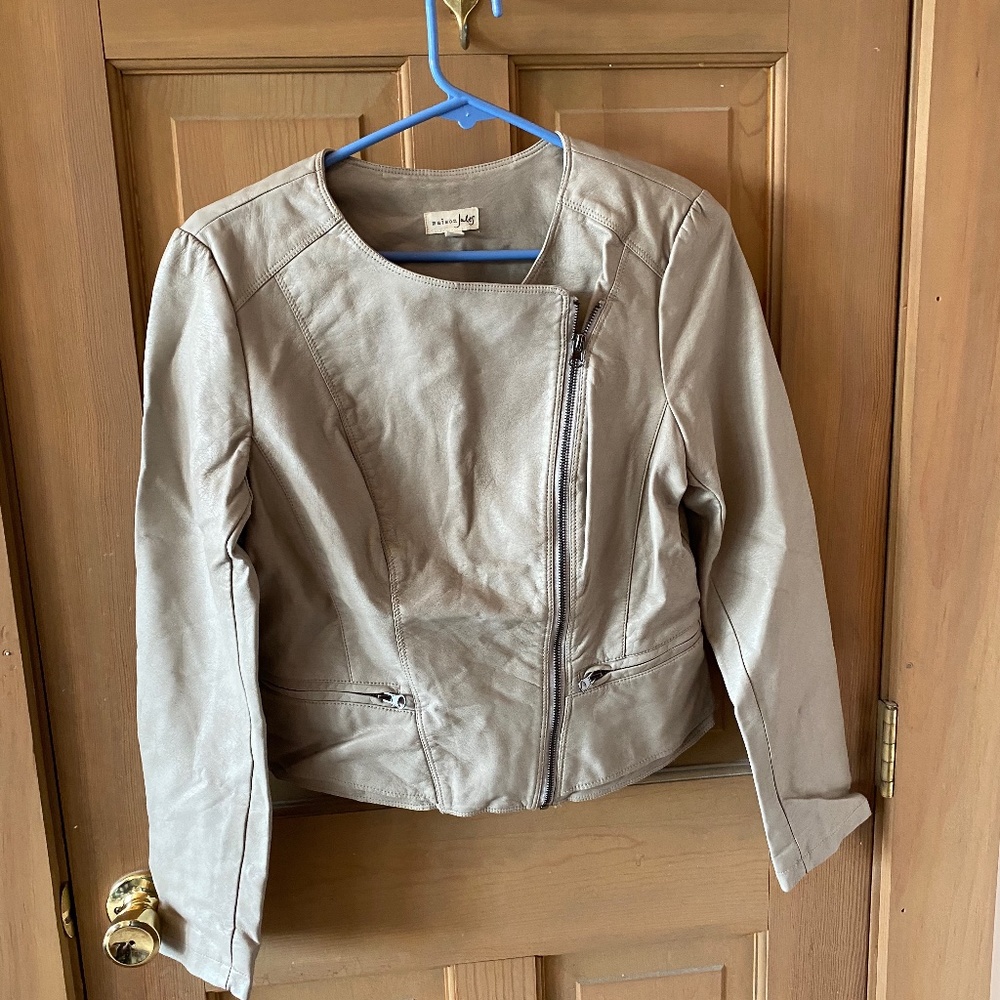 Maison Jules faux Moto leather jacket